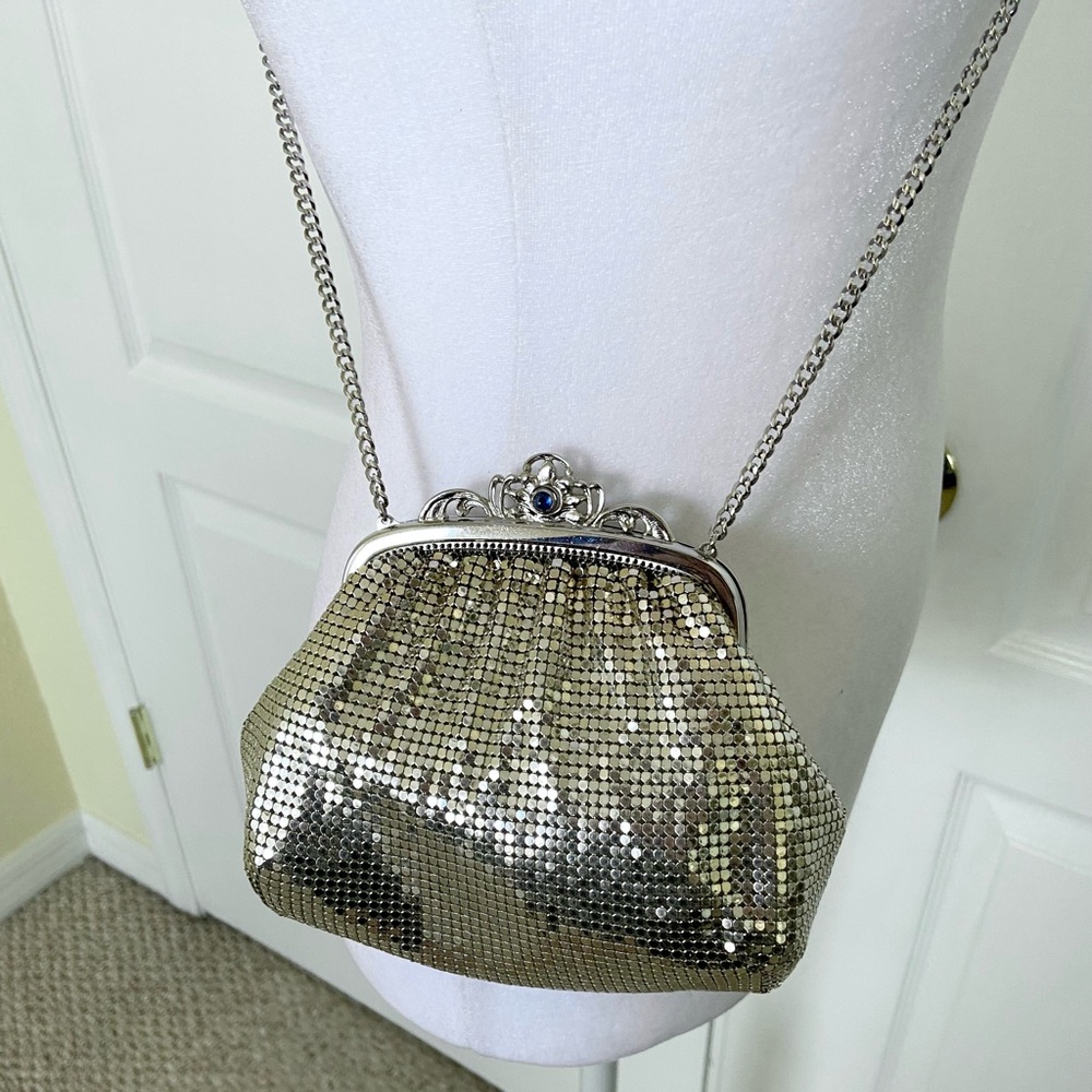 Whiting & Davis Vintage Metallic Mesh Bag